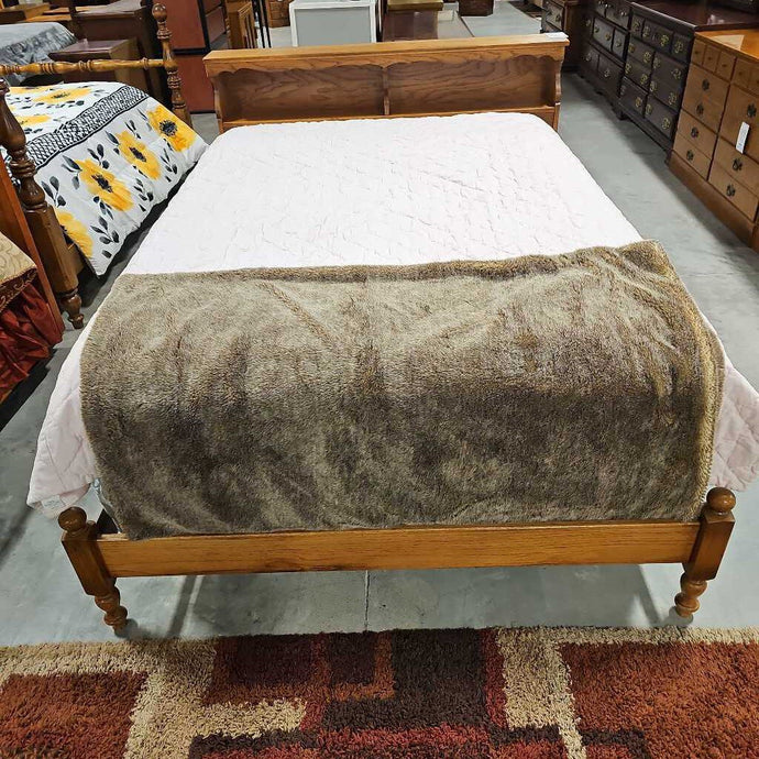 Full Size Oak Bookcase Bed