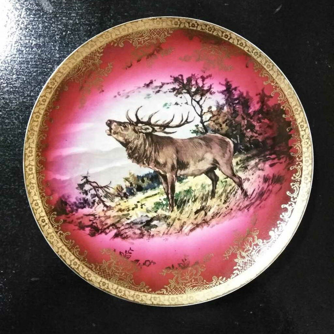 STW Bavaria Elk Plate in Pink/Gold