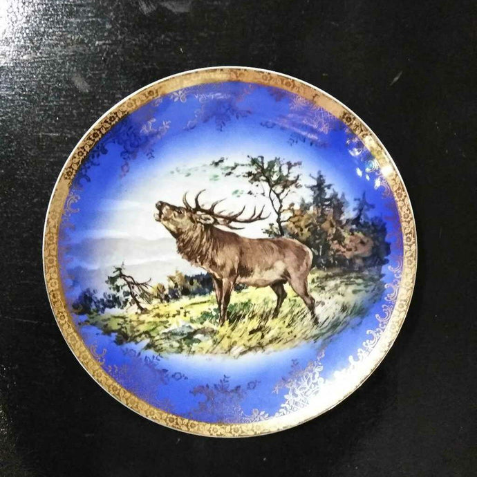 STW Bavaria Elk Plate in Blue/Gold