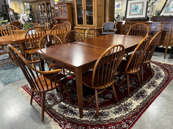 Ethan Allen Impressions Dining Cherry Set w/8 Bowback Chairs