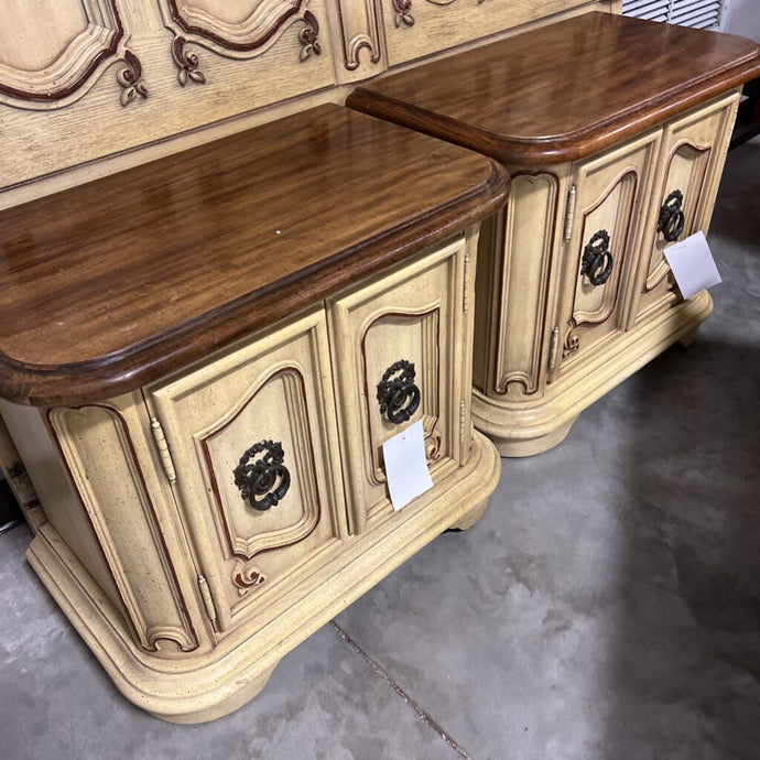French Provincial 2 Door Night Stand
