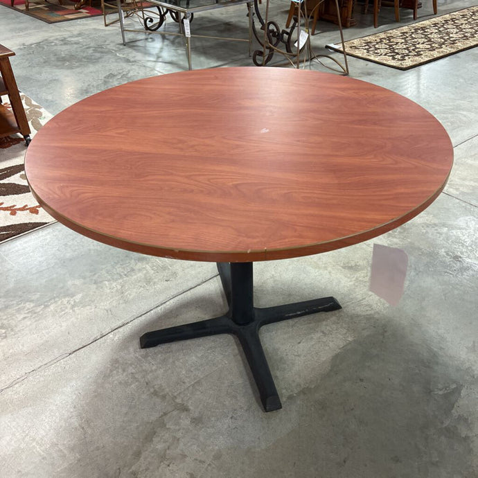 Round Dining Table on Metal Base