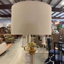 Load image into Gallery viewer, Glass/Brass Floor Lamp 4 Bulb