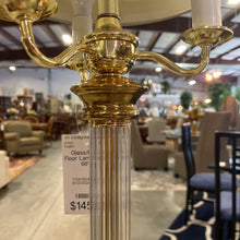 Load image into Gallery viewer, Glass/Brass Floor Lamp 4 Bulb