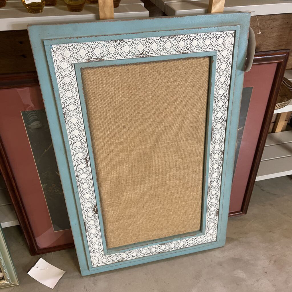 Teal Framed Note Holder