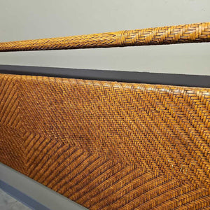 King 4 Poster Bed Woven Headboard