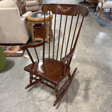 Load image into Gallery viewer, Wood Rocking Chair Painted USA Emblem