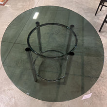 Load image into Gallery viewer, Smoked Oval Glass Top Table w/Chrome Base