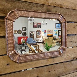 Copper tone Framed Mirror