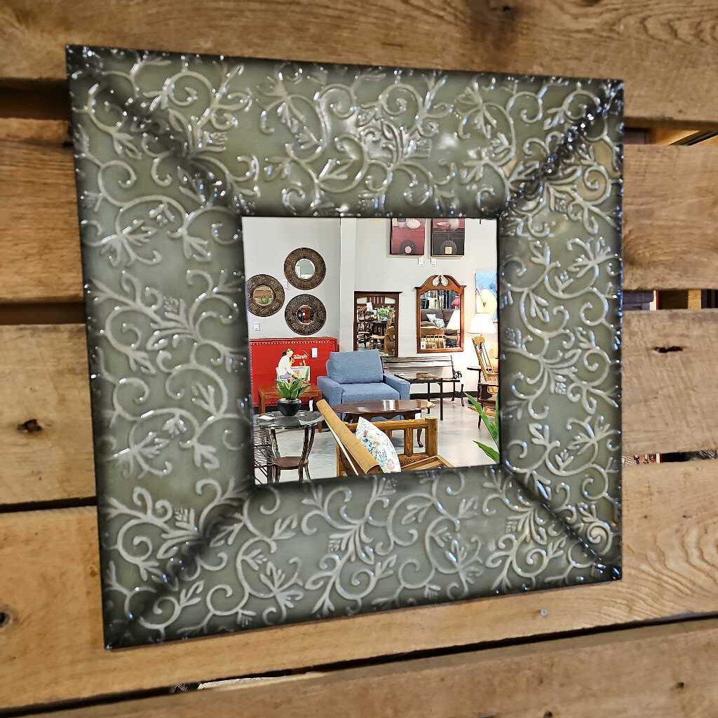 Tin Art Green Tone Mirror