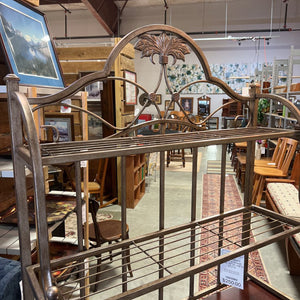 Metal Bakers Rack w/Wood Shelf