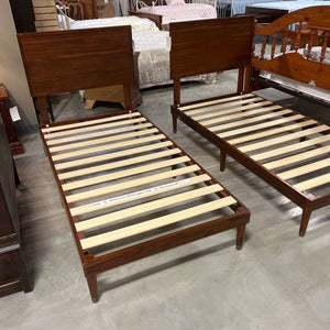 MCM Style Twin Bed Frame w/Headboard