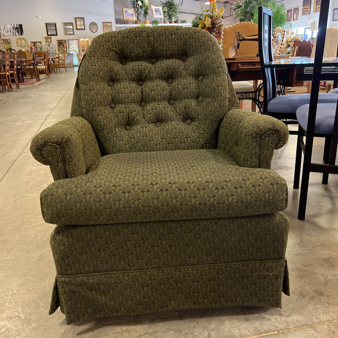 Blue/Green Swivel Rocker Chair