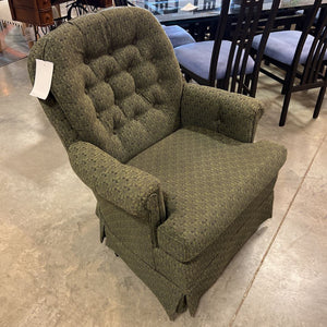 Blue/Green Swivel Rocker Chair