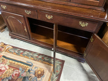 Load image into Gallery viewer, Dark Wood 2 Piece Hutch