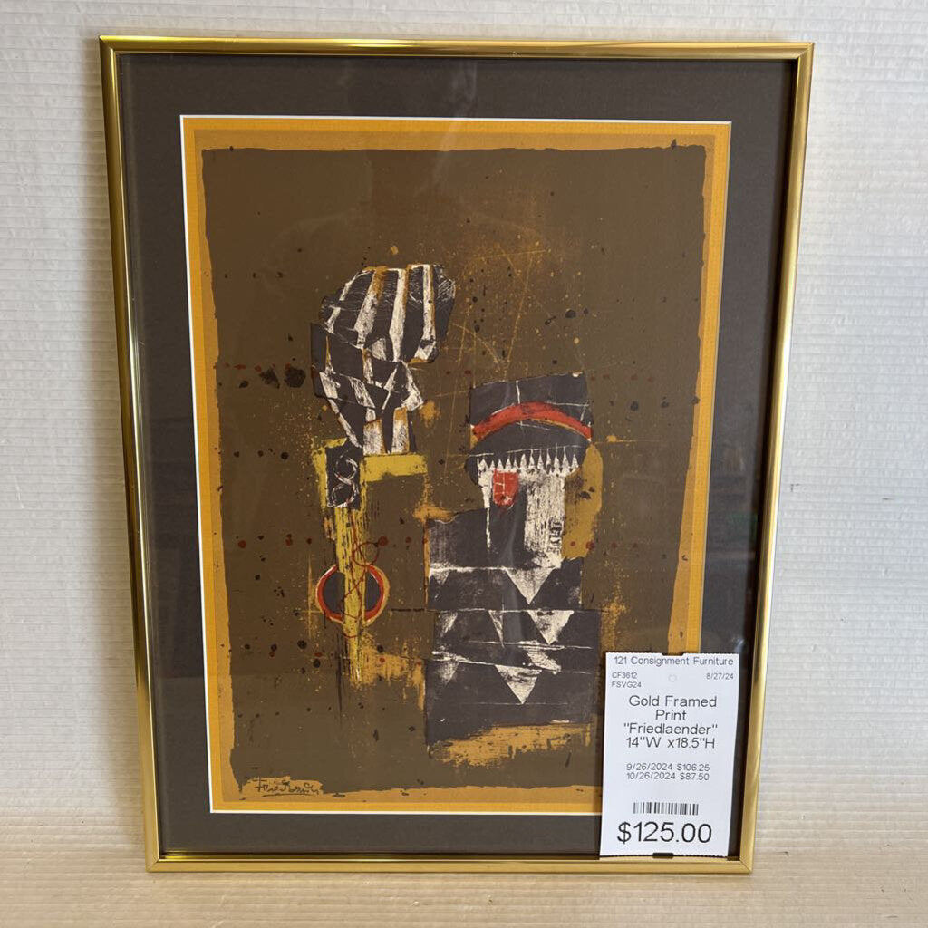 Gold Framed Print 