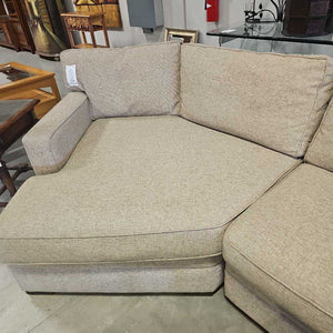 3 Piece Stationary Sectional Oatmeal