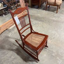 Load image into Gallery viewer, Antique Red Rocker w/Caned Seat