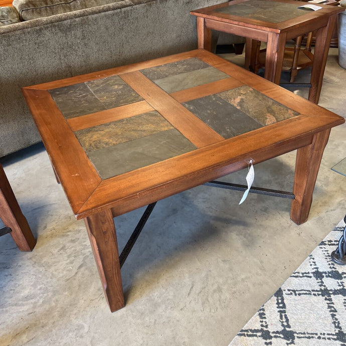 Coffee Table w/Slate Panels