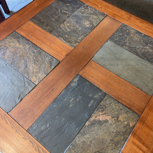 Coffee Table w/Slate Panels