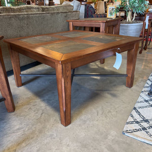 Coffee Table w/Slate Panels