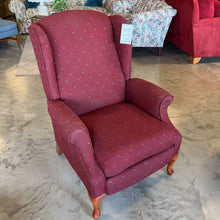 Load image into Gallery viewer, Red Wingback Recliner