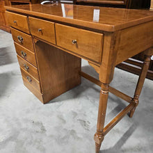 Load image into Gallery viewer, Ethan Allen 4 Drawer Nutmeg Maple Desk