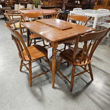 Load image into Gallery viewer, Ethan Allen Dining Table w/1leaf &amp; 4 Chairs