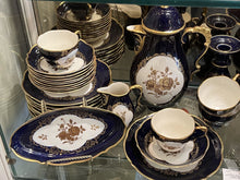 Load image into Gallery viewer, Lindner Germany Echt Cobalt Bavarian Coffee Set