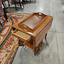 Load image into Gallery viewer, Drop Leaf Tea Cart w/Drawer &amp; Tray