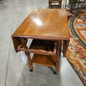 Drop Leaf Tea Cart w/Drawer & Tray