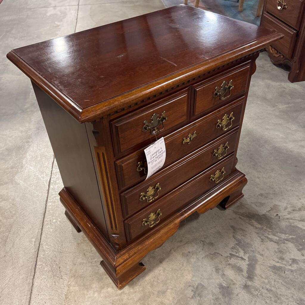 Lexington 4 Drawer Dark Brown Nightstand