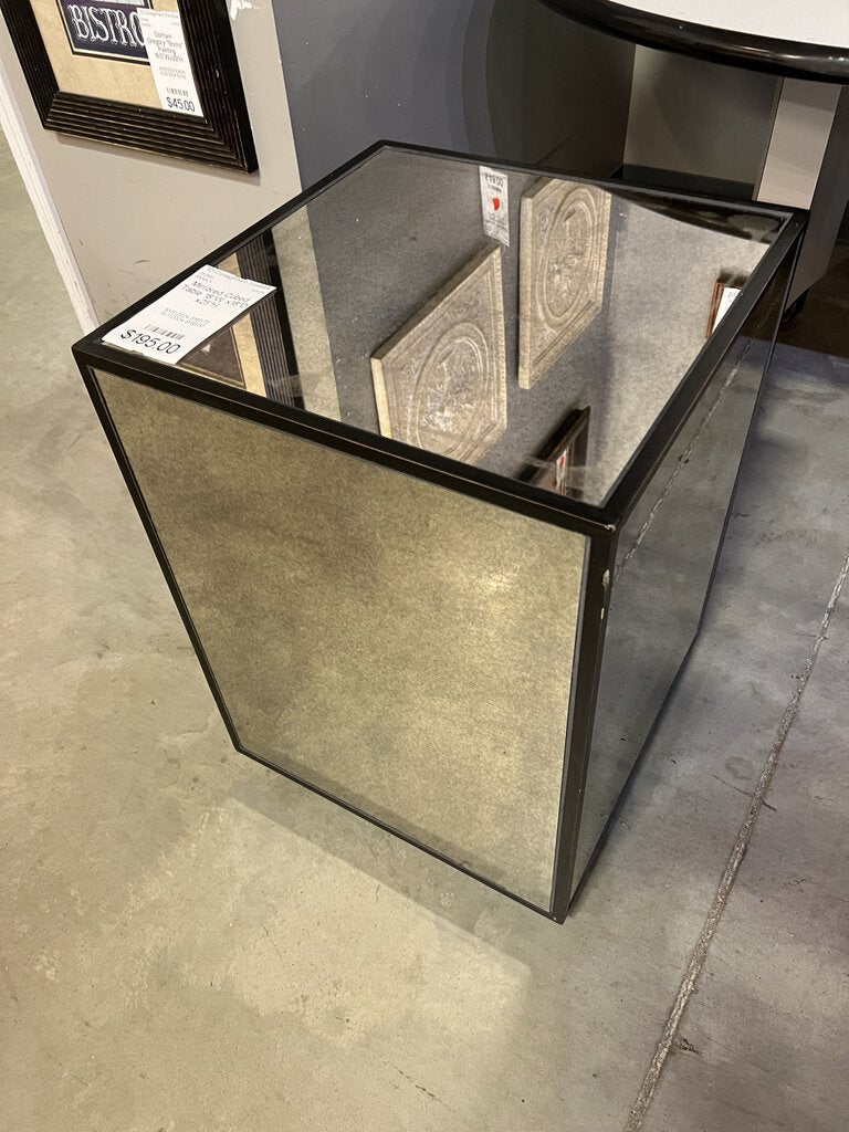 Mirrored Cubed Table