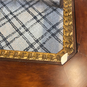 Coffee Table w/Gold Trim & Glass Inlay