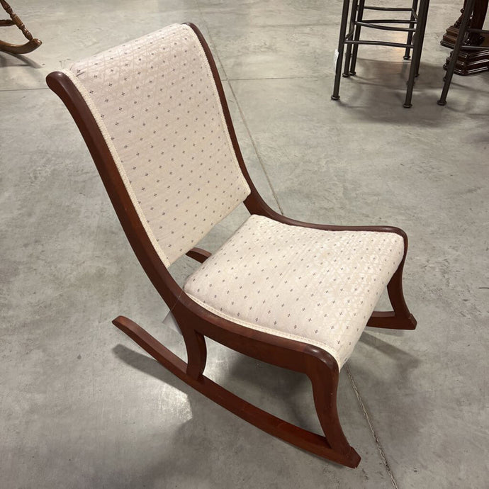 Vintage Sewing Rocking Chair W/Cloth Seat