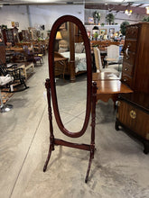 Load image into Gallery viewer, Tall Oval Standing Mirror Cherry Tone