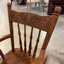 Load image into Gallery viewer, Antique Solid Wood Child Rocker