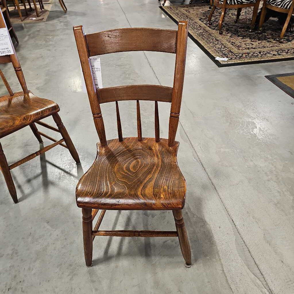 Antique Farmhouse Plank Chair