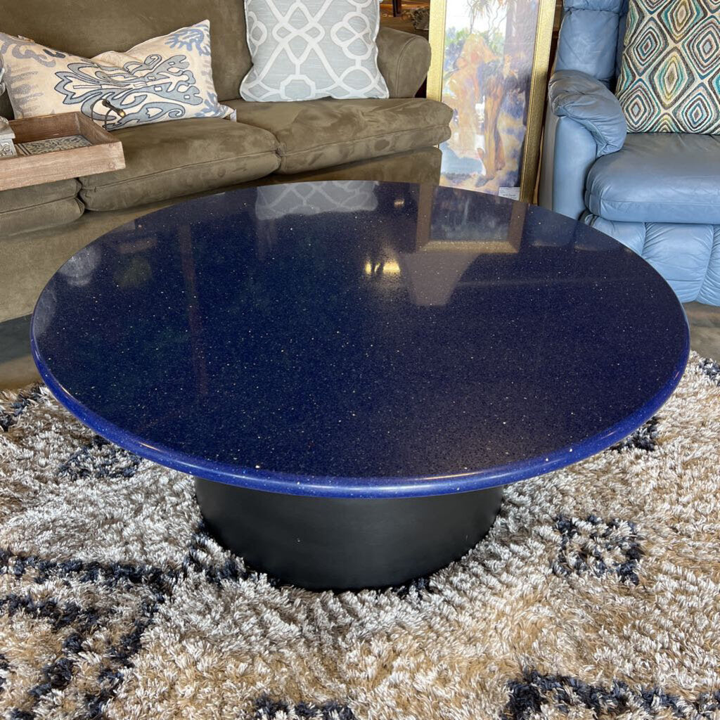 Blue Stardust Resin Coffee Table