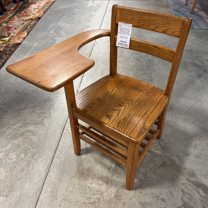 Antique Early American Oak Student Desk