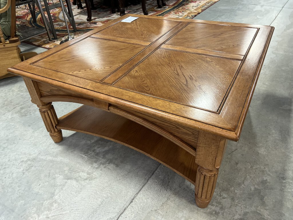 Oak Coffee Table w/Inlay