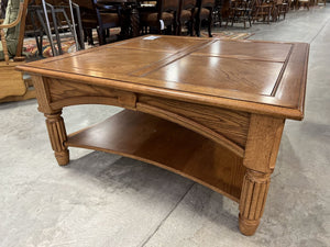 Oak Coffee Table w/Inlay