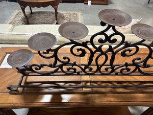 Wrought Iron 7 Pillar Candelabra