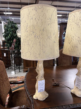 Load image into Gallery viewer, MCM White Driftwood Lamp w/ Fiberglass Shade