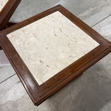 Load image into Gallery viewer, MCM Marble Top End table