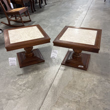 Load image into Gallery viewer, MCM Marble Top End table