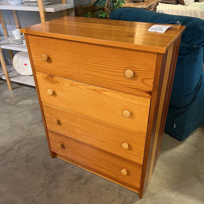 Pine 4 Drawer Chest