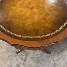 Load image into Gallery viewer, Round Leather Top Table