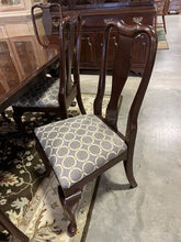 Load image into Gallery viewer, Cherry Queen Anne Dining Table w/2 leaves &amp; 8 Chairs