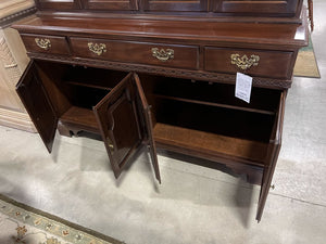 Ethan Allen 2 Piece Hutch 8 Door/3 Drawer